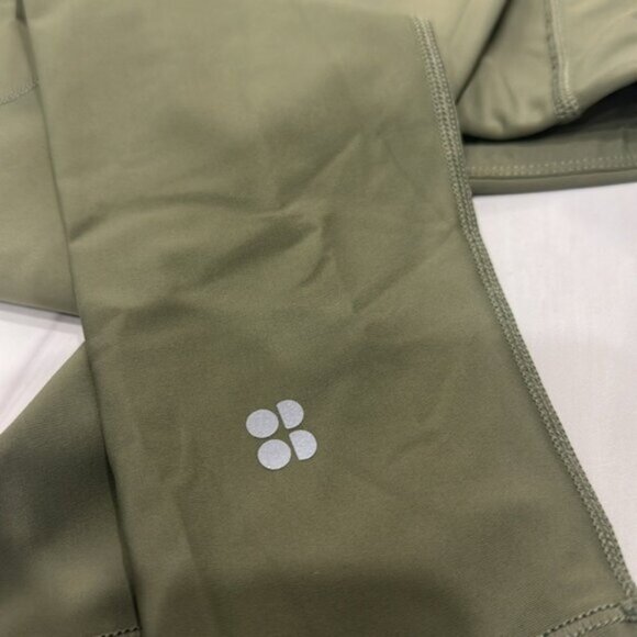 Sweaty Betty Women's Olive Green High Shine 7/8 Length Leggings Size XS - Picture 5 of 5